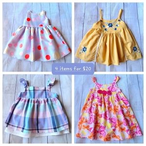 4 Girls' Dresses and Tunics - 4T
